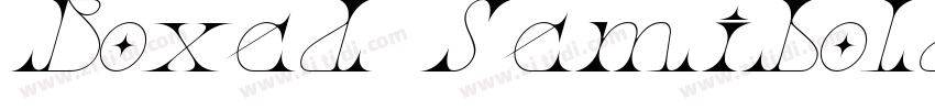 Boxed Semibold Itali字体转换